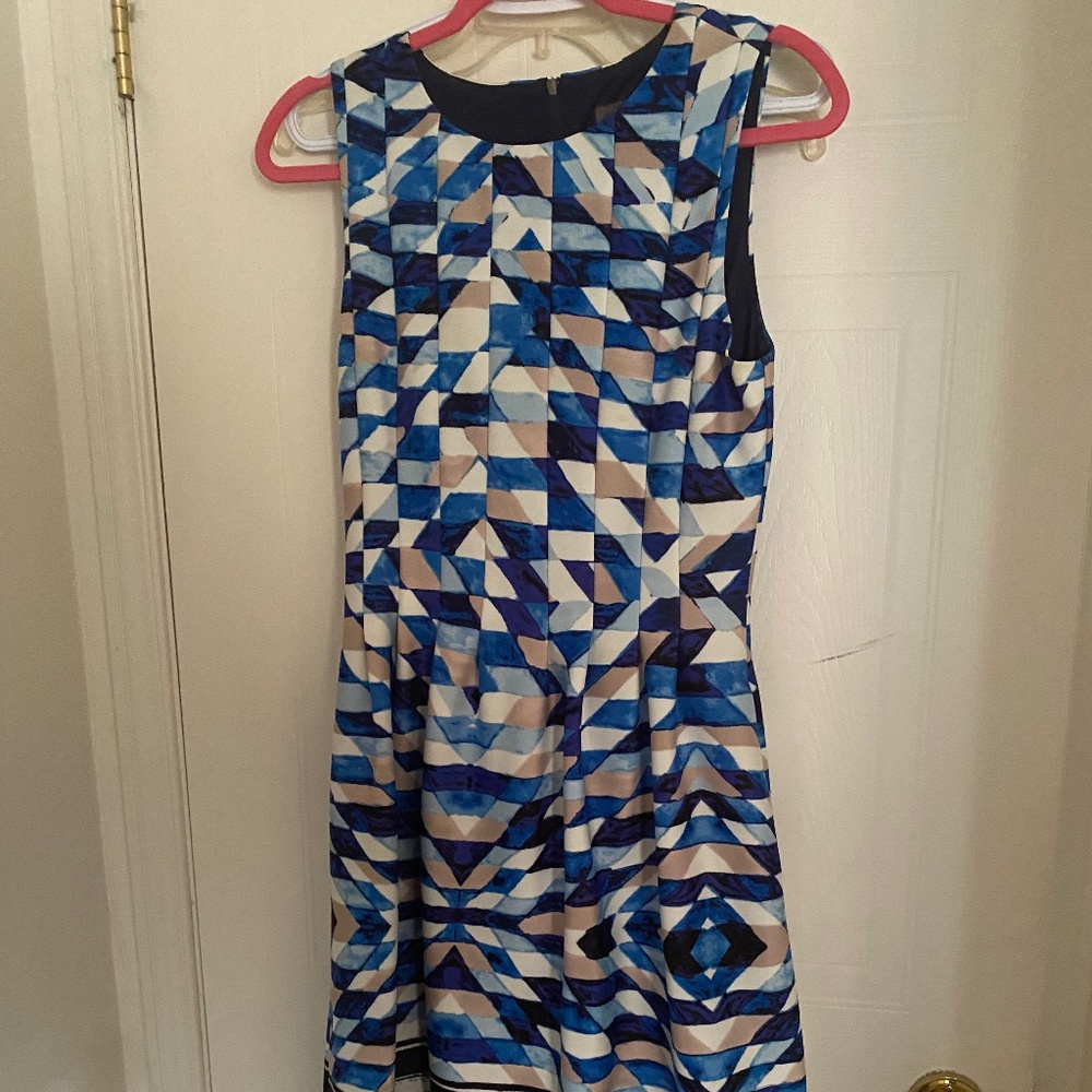 Multi blue dress
